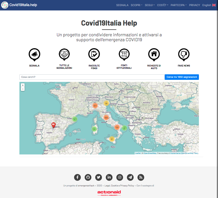 Sito covid19italia.help