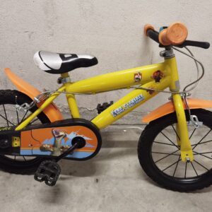 bici gialla ruote 14 pollici era glaciale